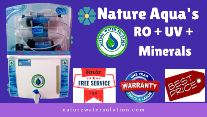 RO UV Minerals Water Purifier